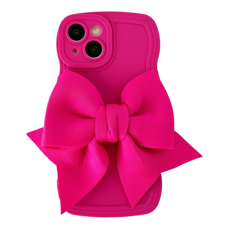 Beautiful Bowknot Wave Frame Compatible with iPhone Case