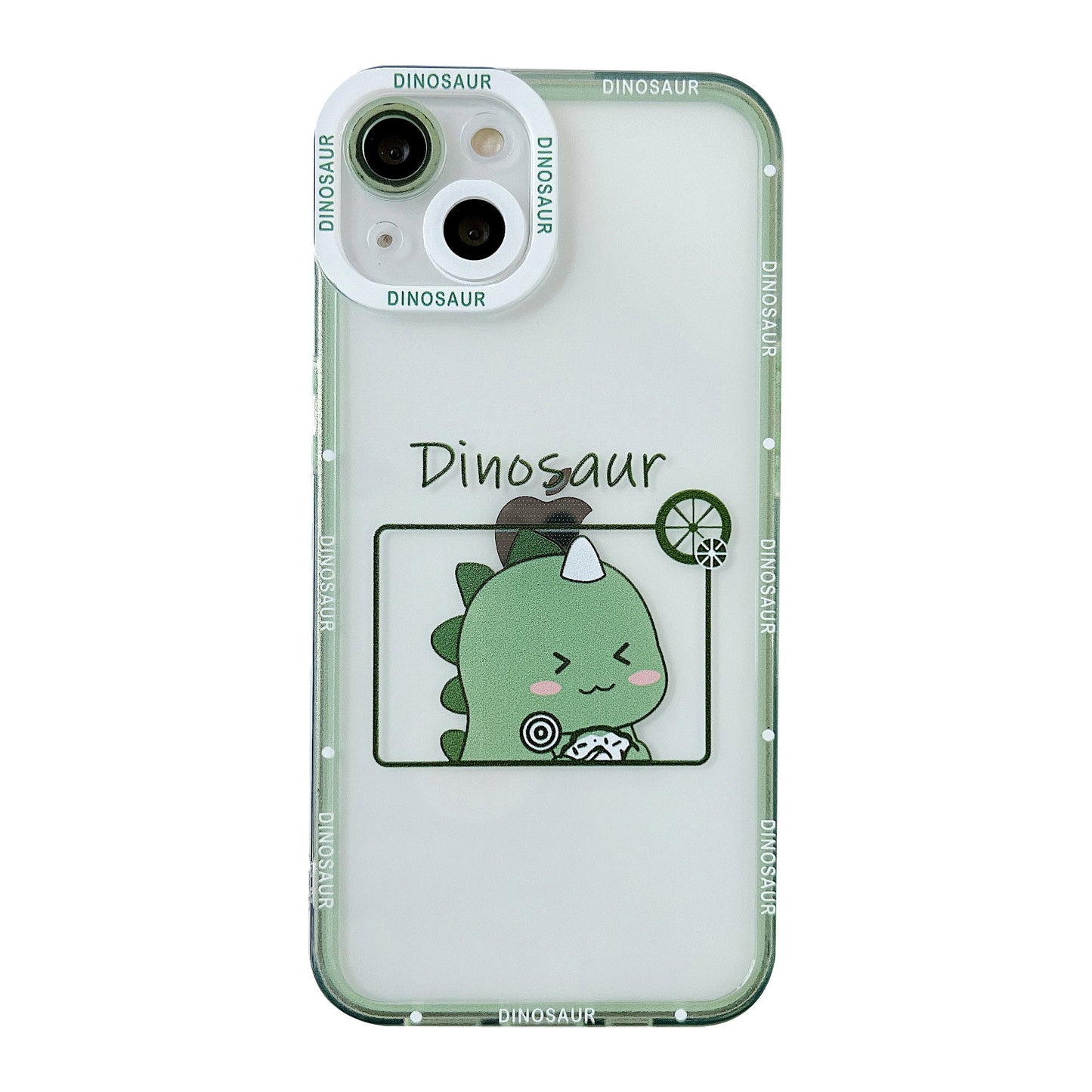 Cute Cartoon Dinosaur Clear Soft Compatible with iPhone Case