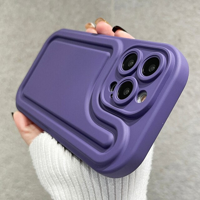 Luxury Shockproof Soft Silicone Camera Protection Compatible with iPhone Case