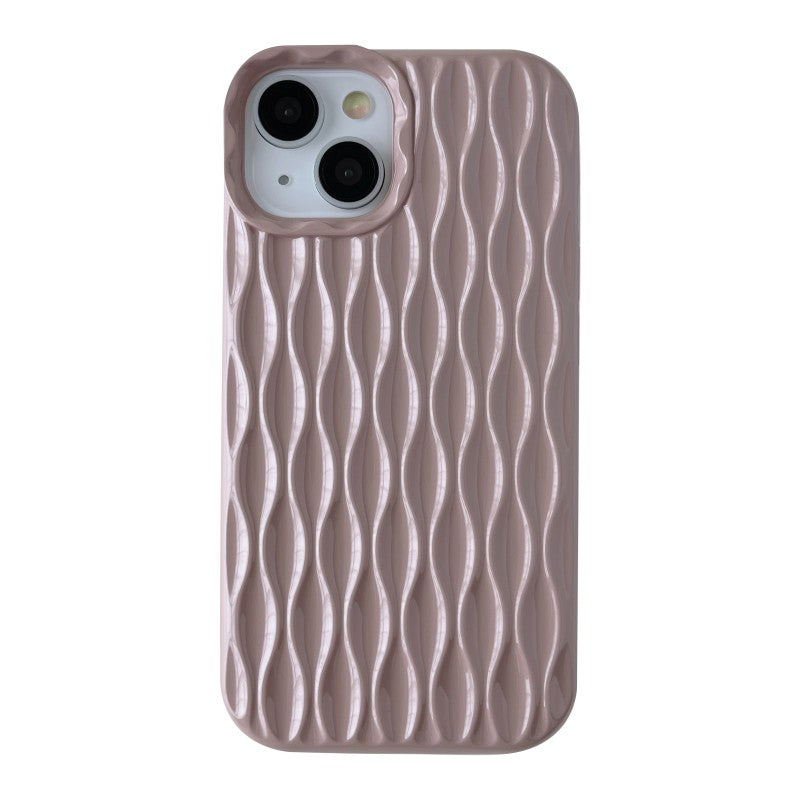 3D Wave Fold Pattern Compatible with iPhone Case