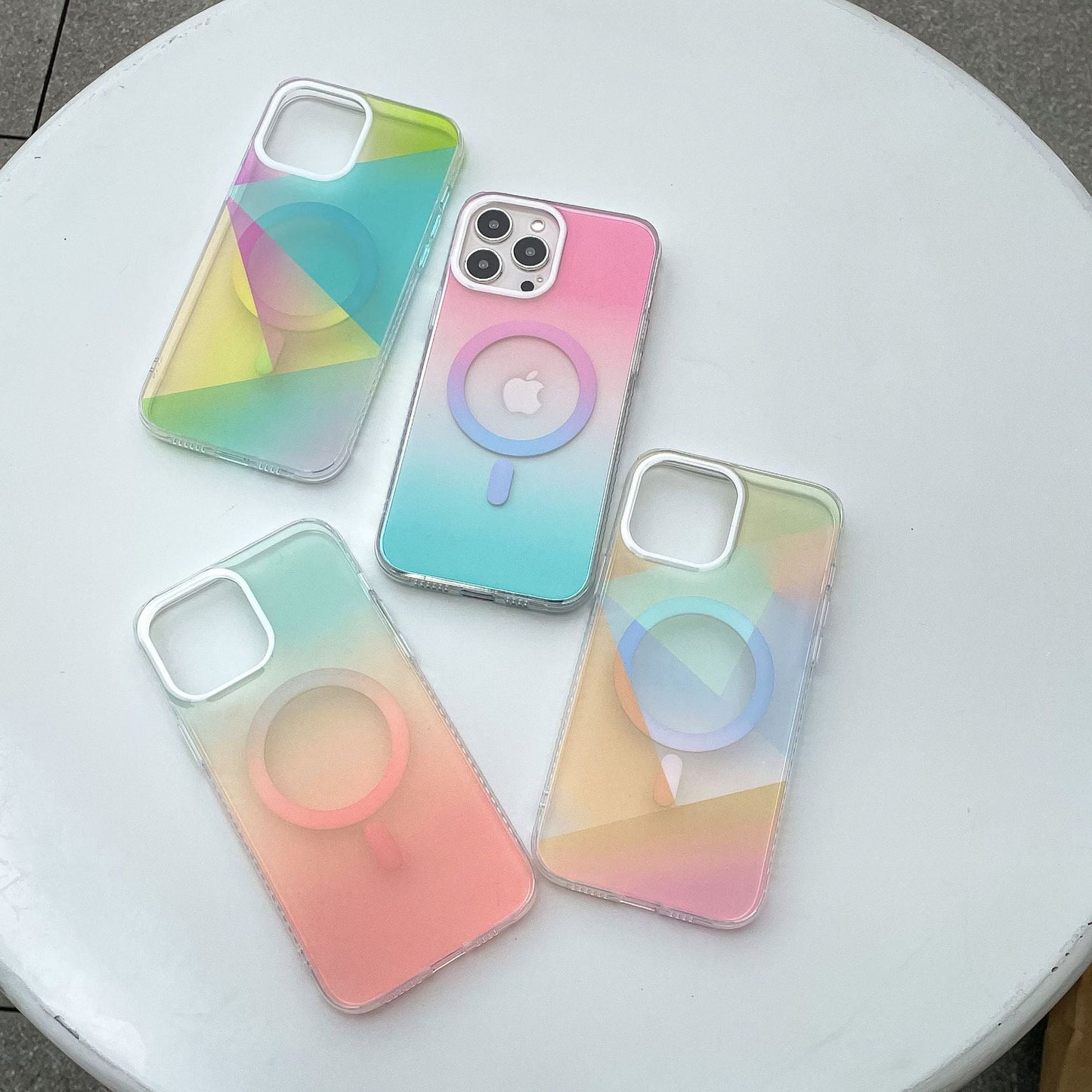 Gradient Color Contrast Color Compatible with iPhone Case