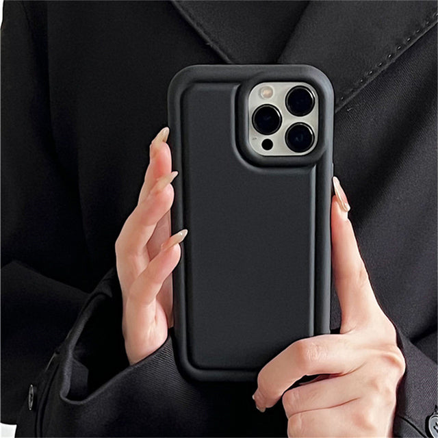 Matte TPU Bread Pattern Silicone Compatible with iPhone Case