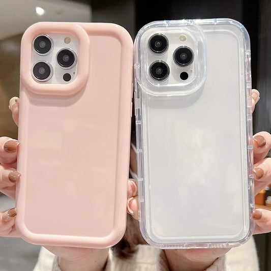 Candy Color Shockproof Silicone Bumper Compatible with iPhone Case