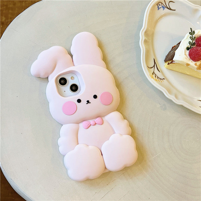 3D Cute Rabbit Compatible with iPhone Case