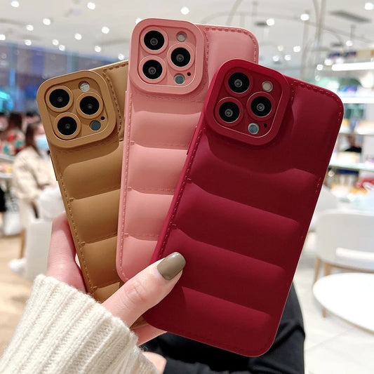 Down Jacket Silicone Compatible with iPhone Case