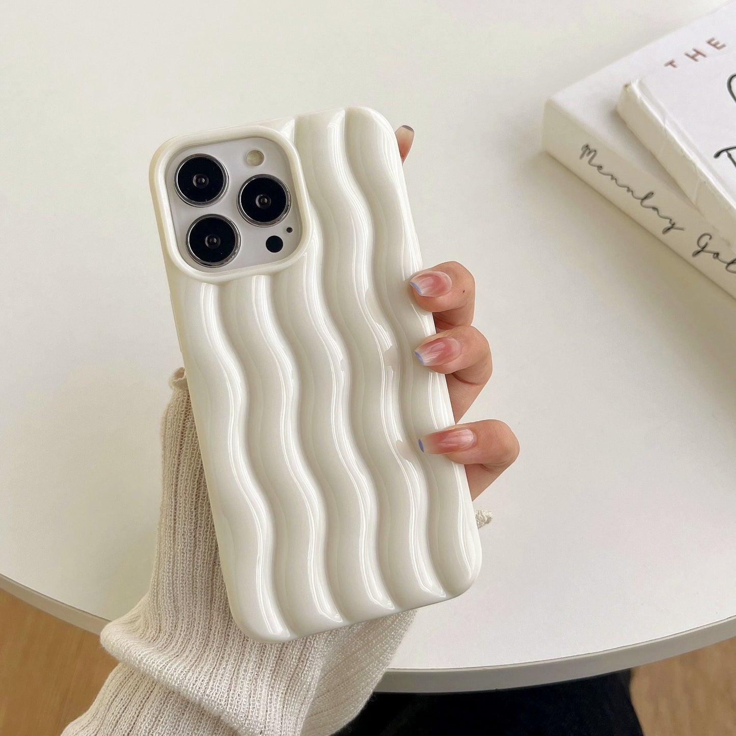 3D Water Ripple Wave Pattern Shockproof Compatible with iPhone Case