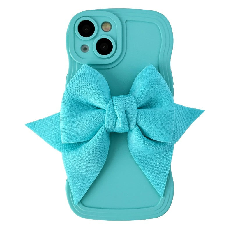 Beautiful Bowknot Wave Frame Compatible with iPhone Case