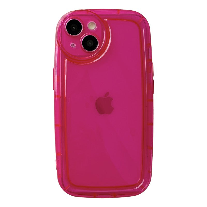 Oval Shape Round Camera Clear Compatible with iPhone Case