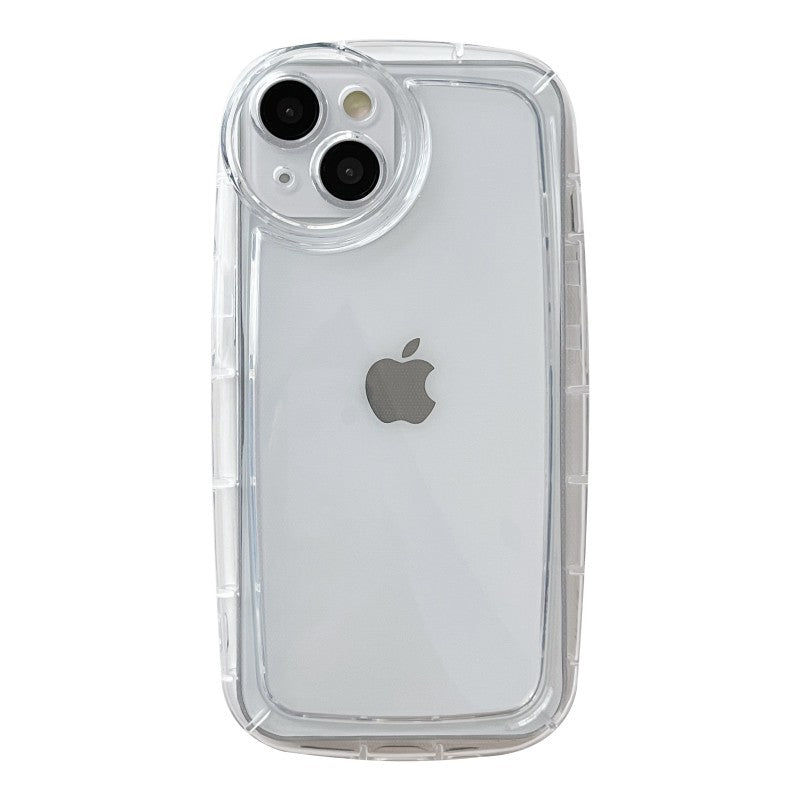 Oval Shape Round Camera Clear Compatible with iPhone Case