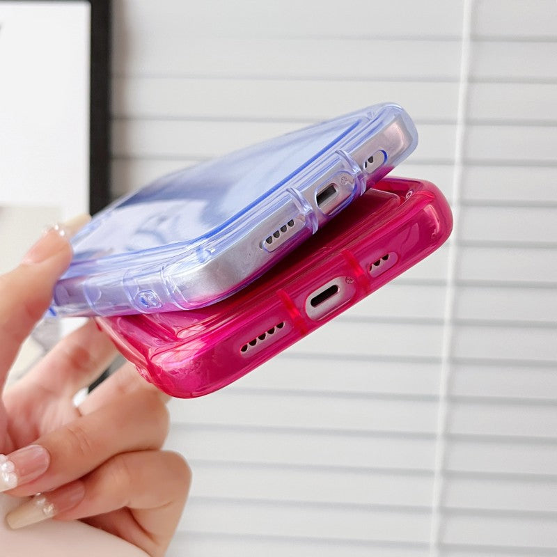 Oval Shape Round Camera Clear Compatible with iPhone Case