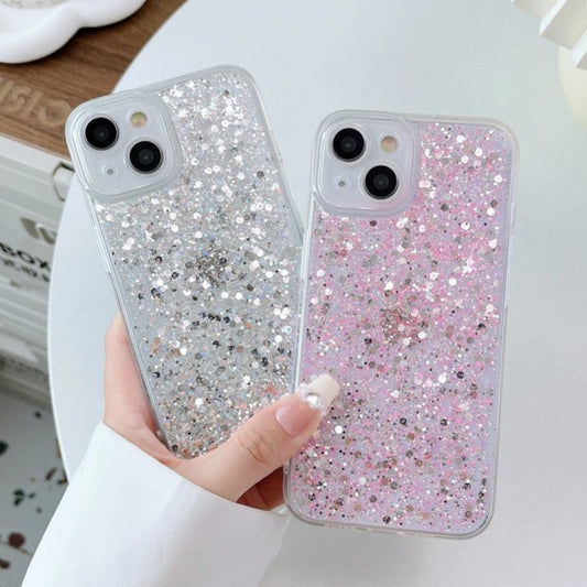 Luxury Glitter Bling Shockproof Clear Soft Silicone Compatible with iPhone Case