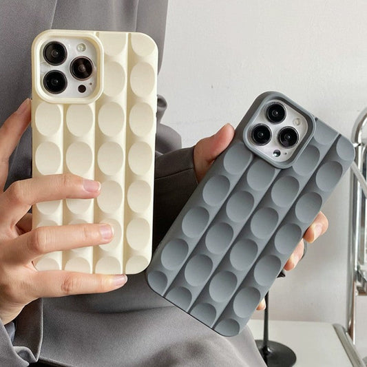 Plating Chocolate Curved Block Matte Soft Shockproof Compatible with iPhone Case