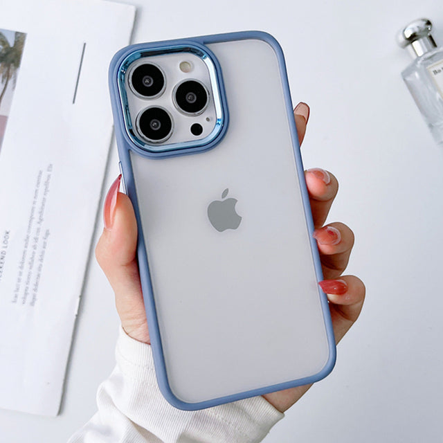 Metal Camera Clear Compatible with iPhone Case