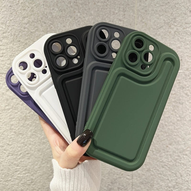 Luxury Shockproof Soft Silicone Camera Protection Compatible with iPhone Case