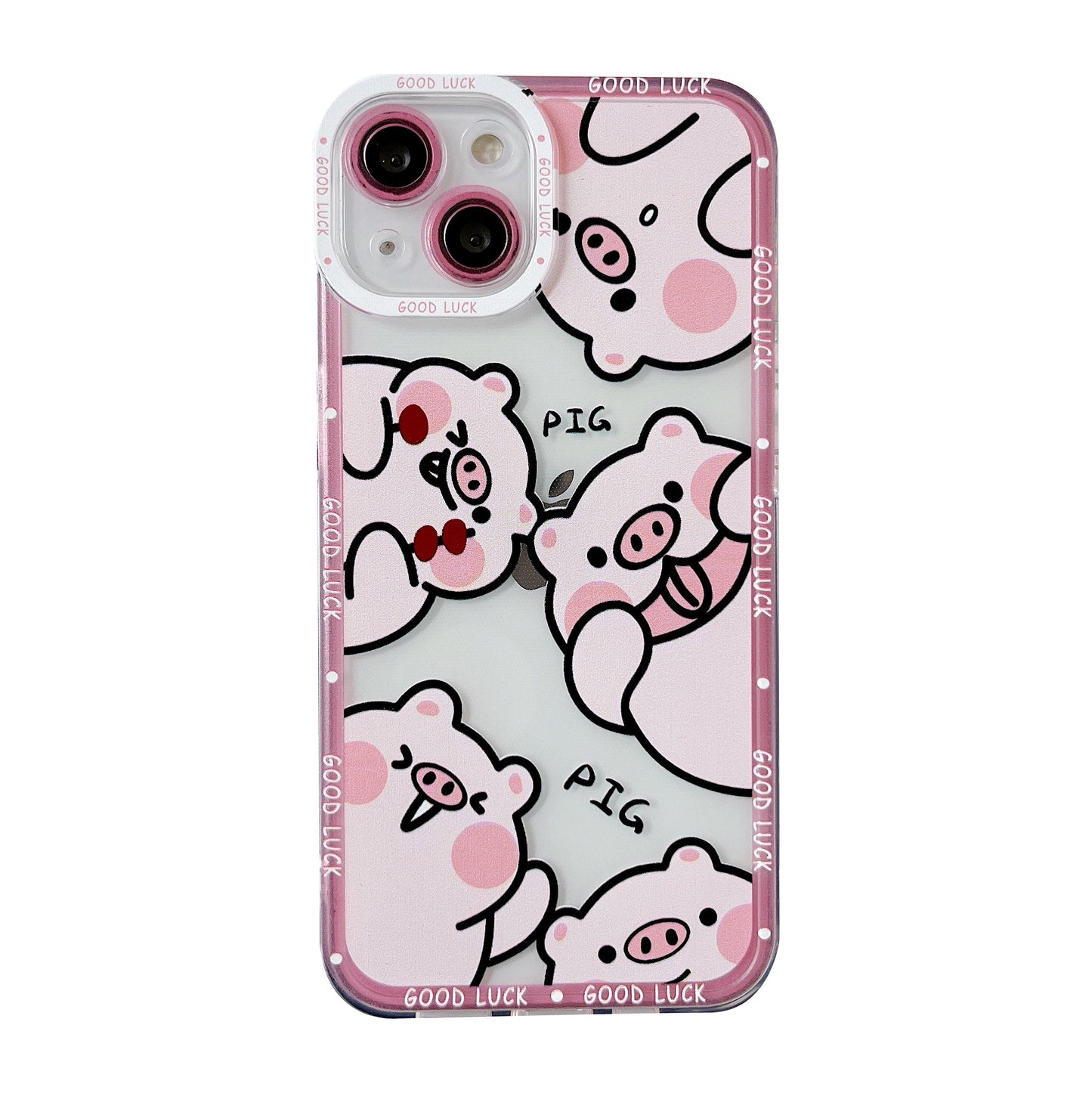 Cute Cartoon Pink Pig Compatible with iPhone Case