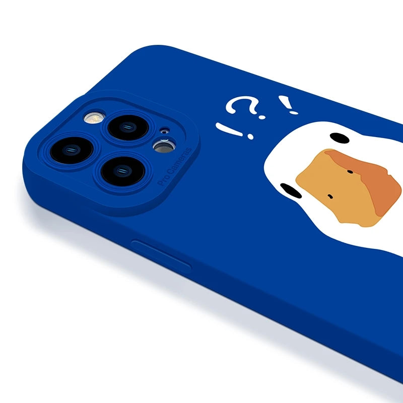 Cartoon Doubt Expression Duck Compatible with iPhone Case