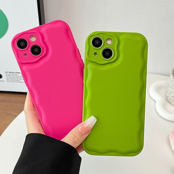 Wave Frame Plating Shockproof Compatible with iPhone Case