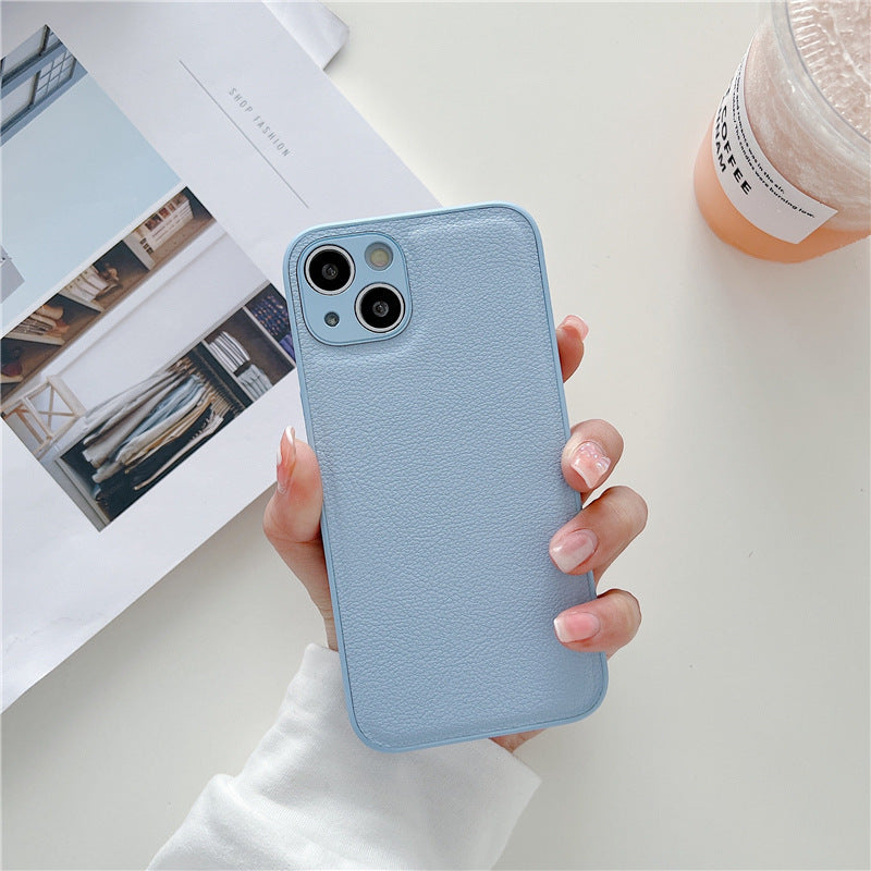 Leather Texture Shockproof Compatible with iPhone Case