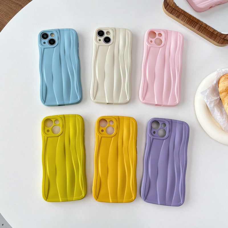 Candy Color Water Ripple Wave Pattern Compatible with iPhone Case