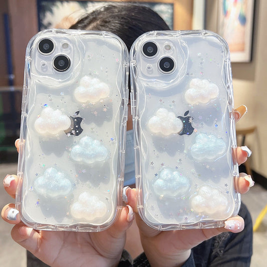 Cute 3D Cloud Compatible with iPhone Case