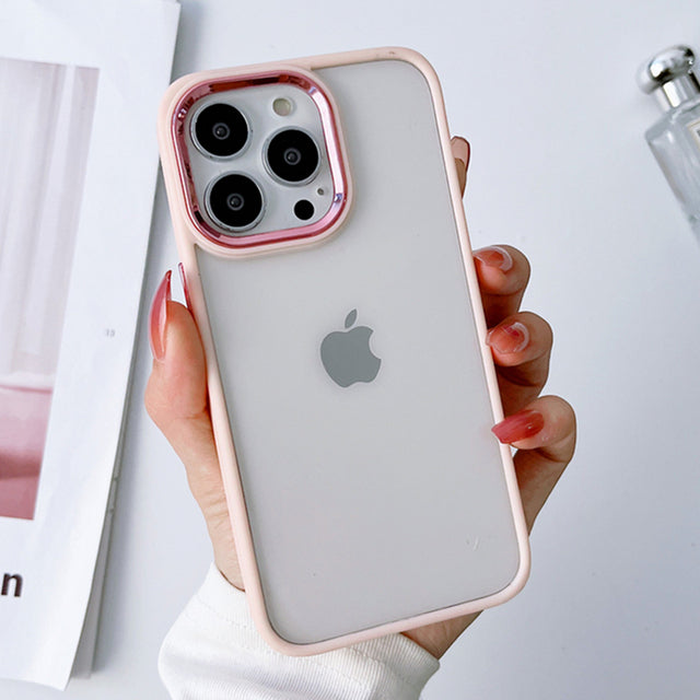 Metal Camera Clear Compatible with iPhone Case