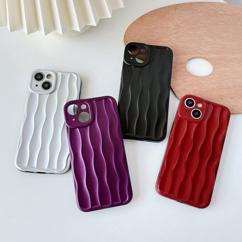 Water Ripple Wave Pattern Silicone Soft Compatible with iPhone Case