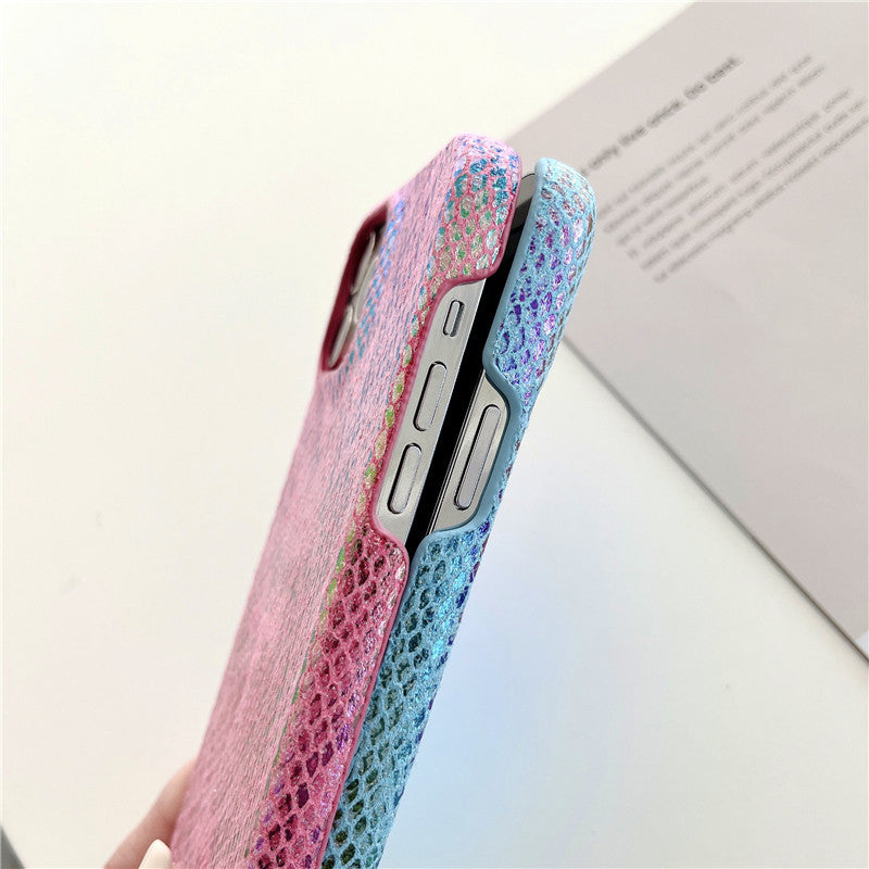 Laser Snake Skin Pattern Compatible with iPhone Case