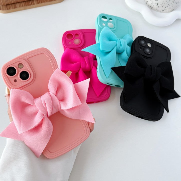 Beautiful Bowknot Wave Frame Compatible with iPhone Case