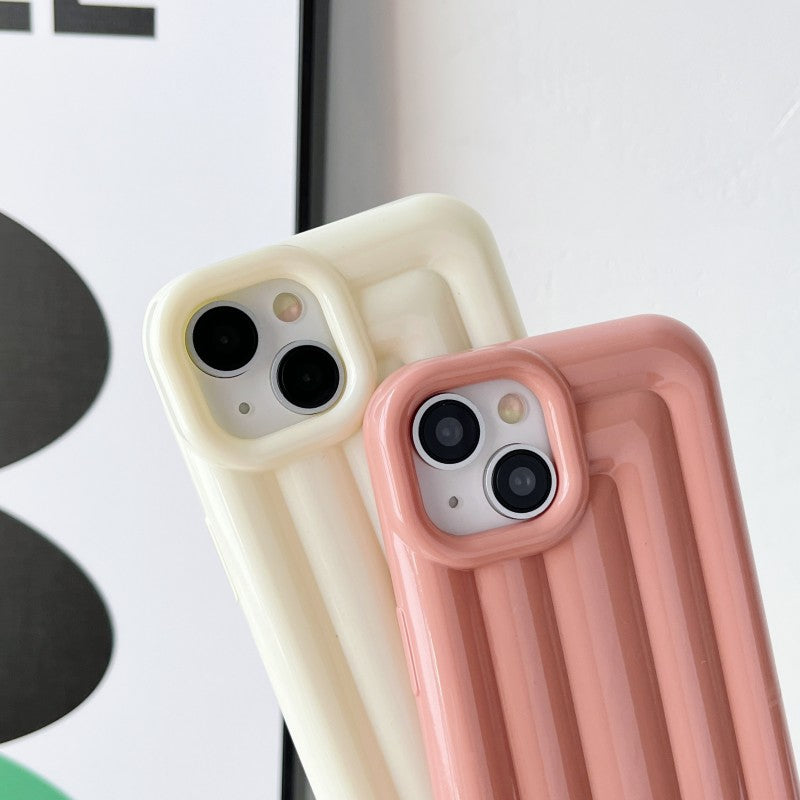 3D Soild Stripe Plating Compatible with iPhone Case