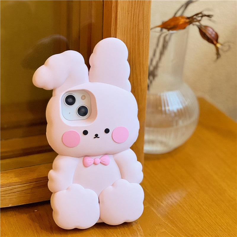 3D Cute Rabbit Compatible with iPhone Case