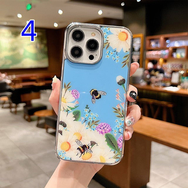 Flower Floral Butterfly Compatible with iPhone Case