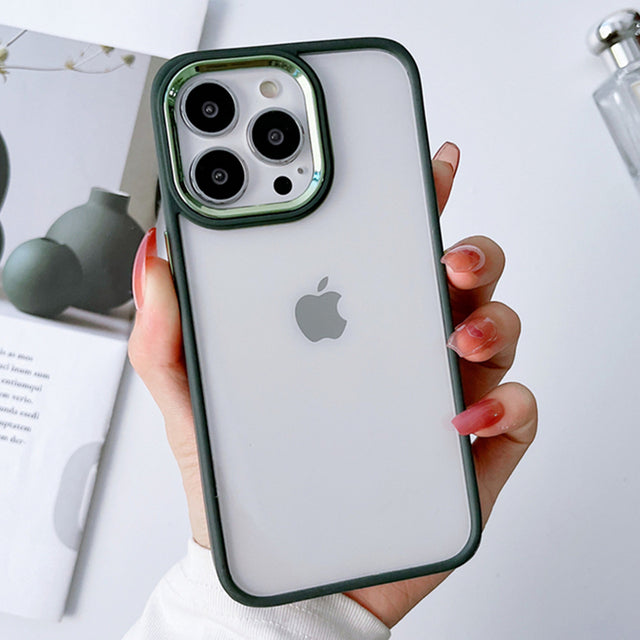 Metal Camera Clear Compatible with iPhone Case