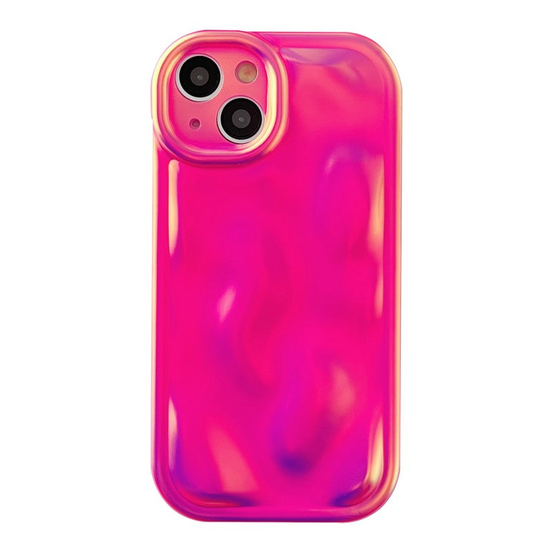 Fluorescence Light Color Water Ripple Wave Pattern Compatible with iPhone Case