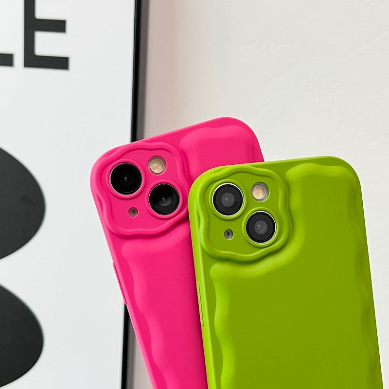 Wave Frame Plating Shockproof Compatible with iPhone Case