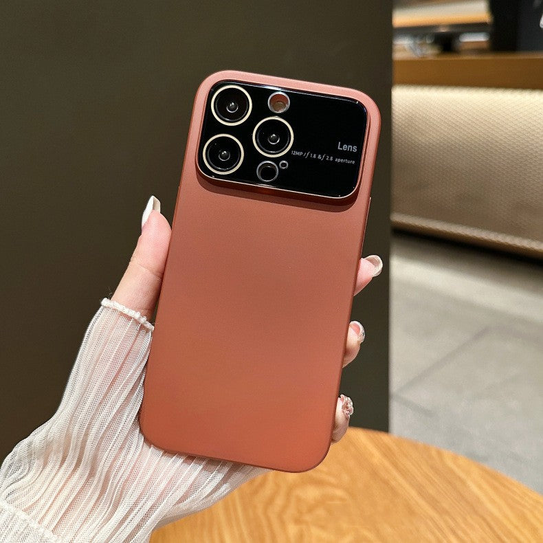 Metal Color Camera Protection Compatible with iPhone Case