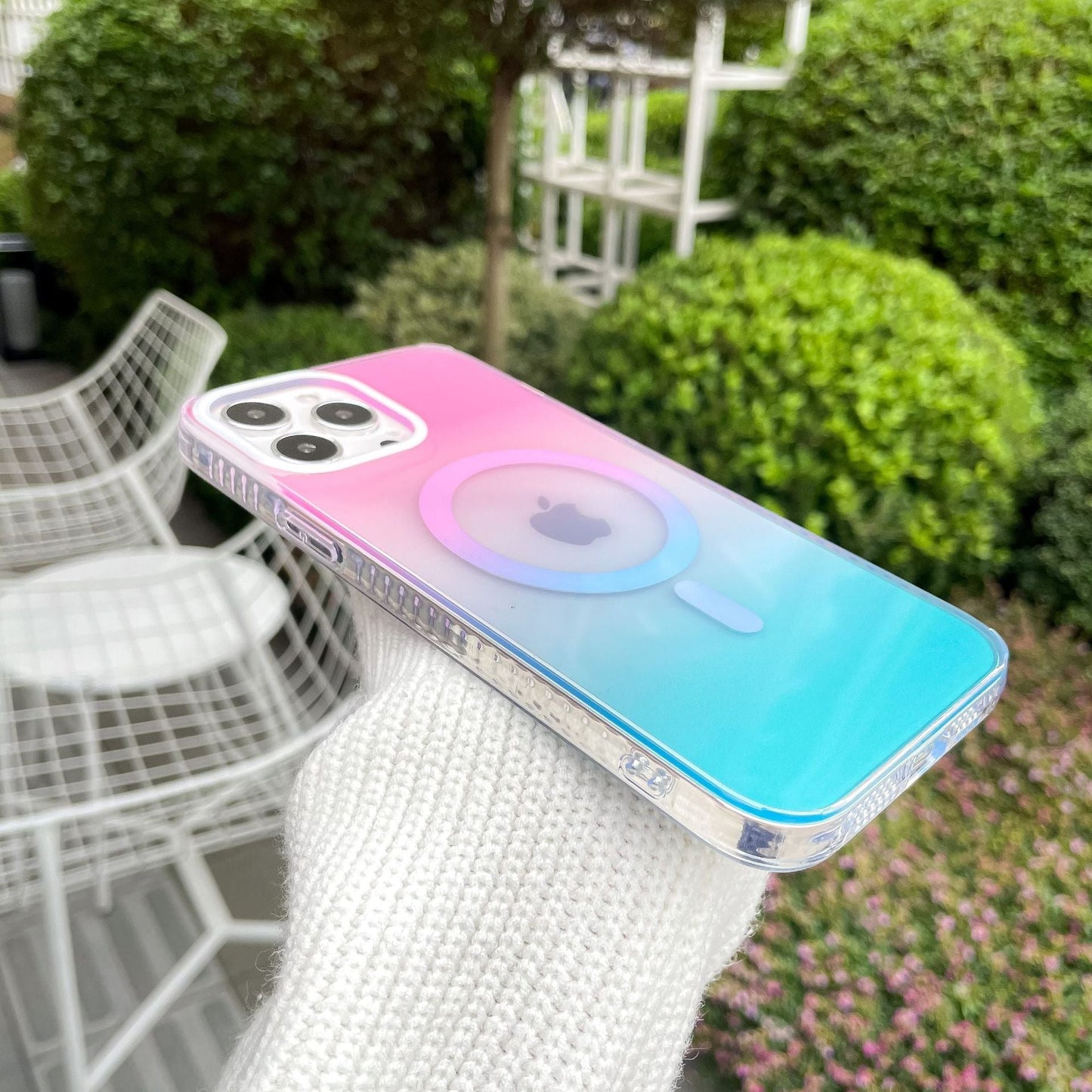 Gradient Color Contrast Color Compatible with iPhone Case