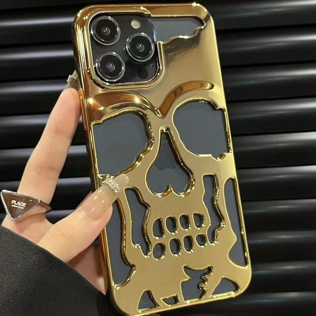 3D Hollow Callous Skull Compatible with iPhone Case