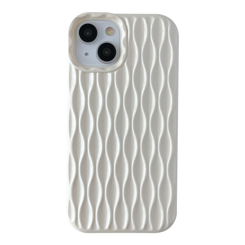 3D Wave Fold Pattern Compatible with iPhone Case