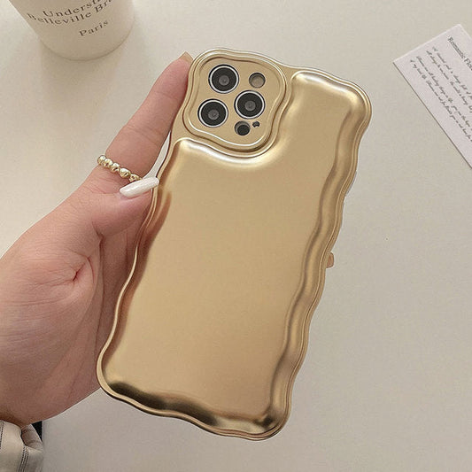 Luxury Plating Shockproof Wave Frame Compatible with iPhone Case