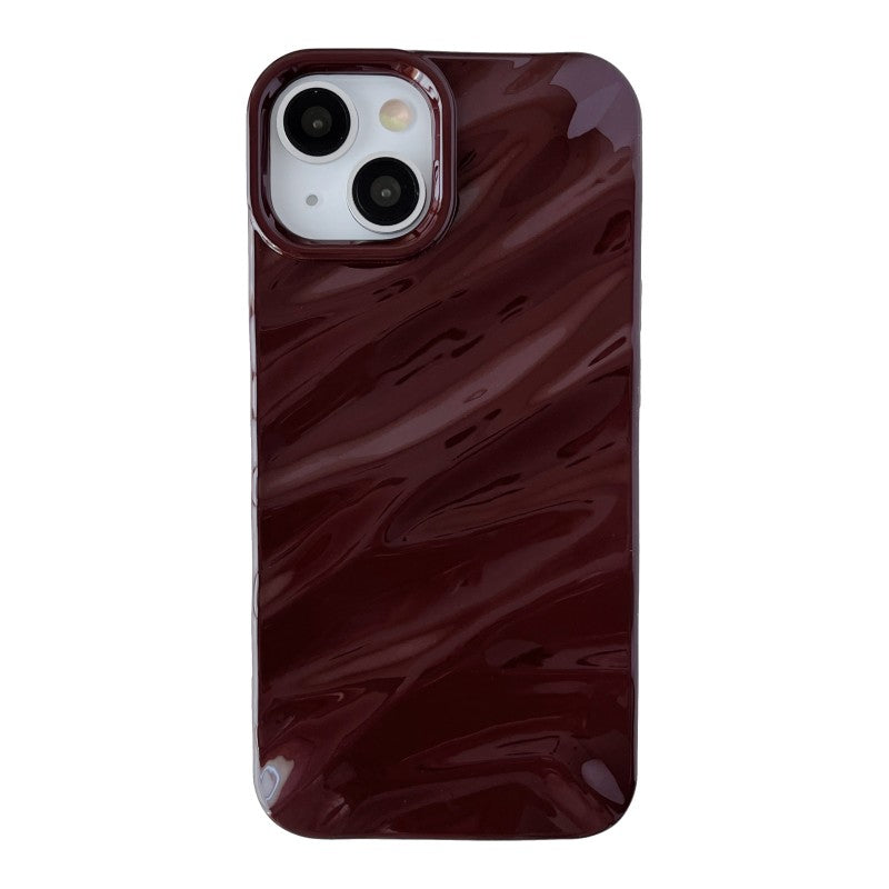 3D Water Ripple Wave Pattern Soft Compatible with iPhone Case